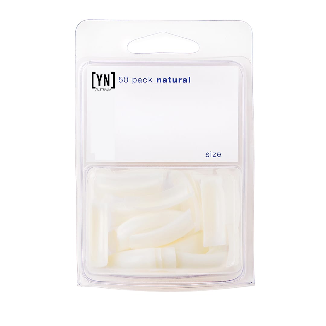 YOUNG NAILS NATURAL TIPS 50 PACK #10